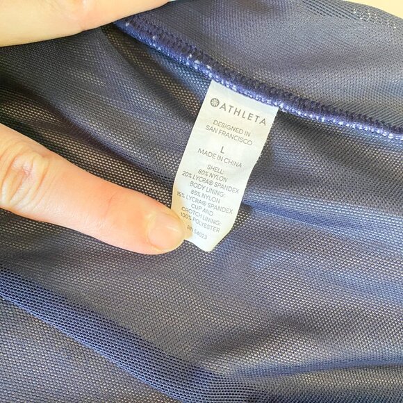 Athleta Tangier Cutout Halter One-Piece Swimsuit Size L - Picture 6 of 10